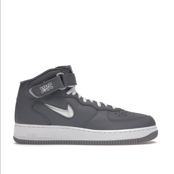 Nike Air Force 1 Mid QS Jewel NYC Cool Grey - Picture 1 of 3